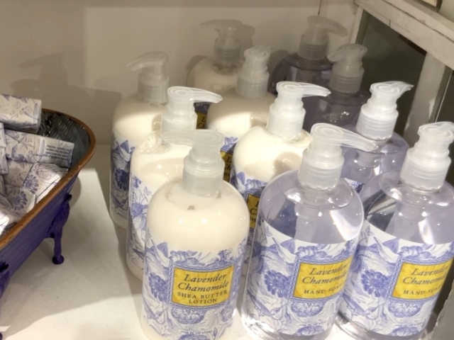 Hand soap and lotion sold at Simply Must Have.